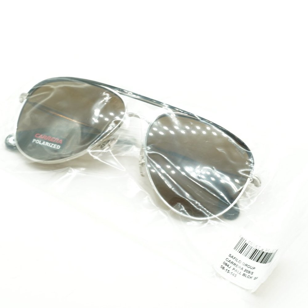 💯 NEW CARRERA 209/S 84JSP PALLADIUM BLACK POLARIZED SUNGLASSES - Picture 9 of 9